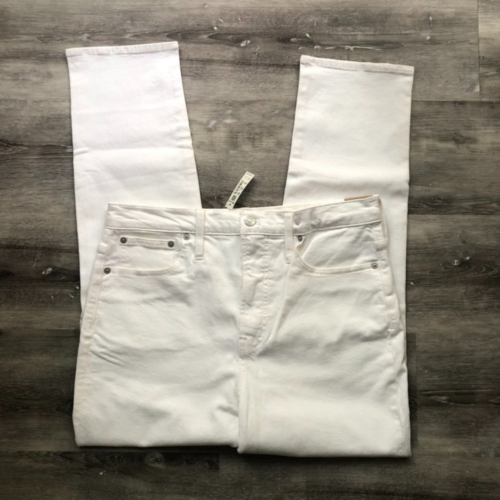 NWT Madewell The Perfect Vintage Jean in White Women's Size 30